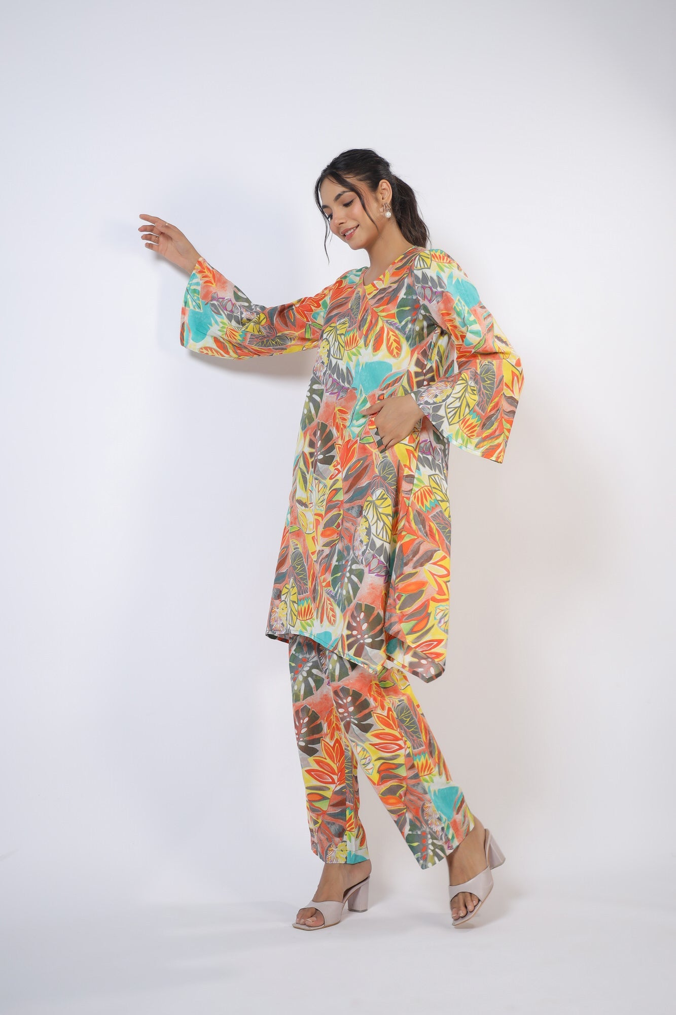 Lush Leaves Cotton Co-ord Set