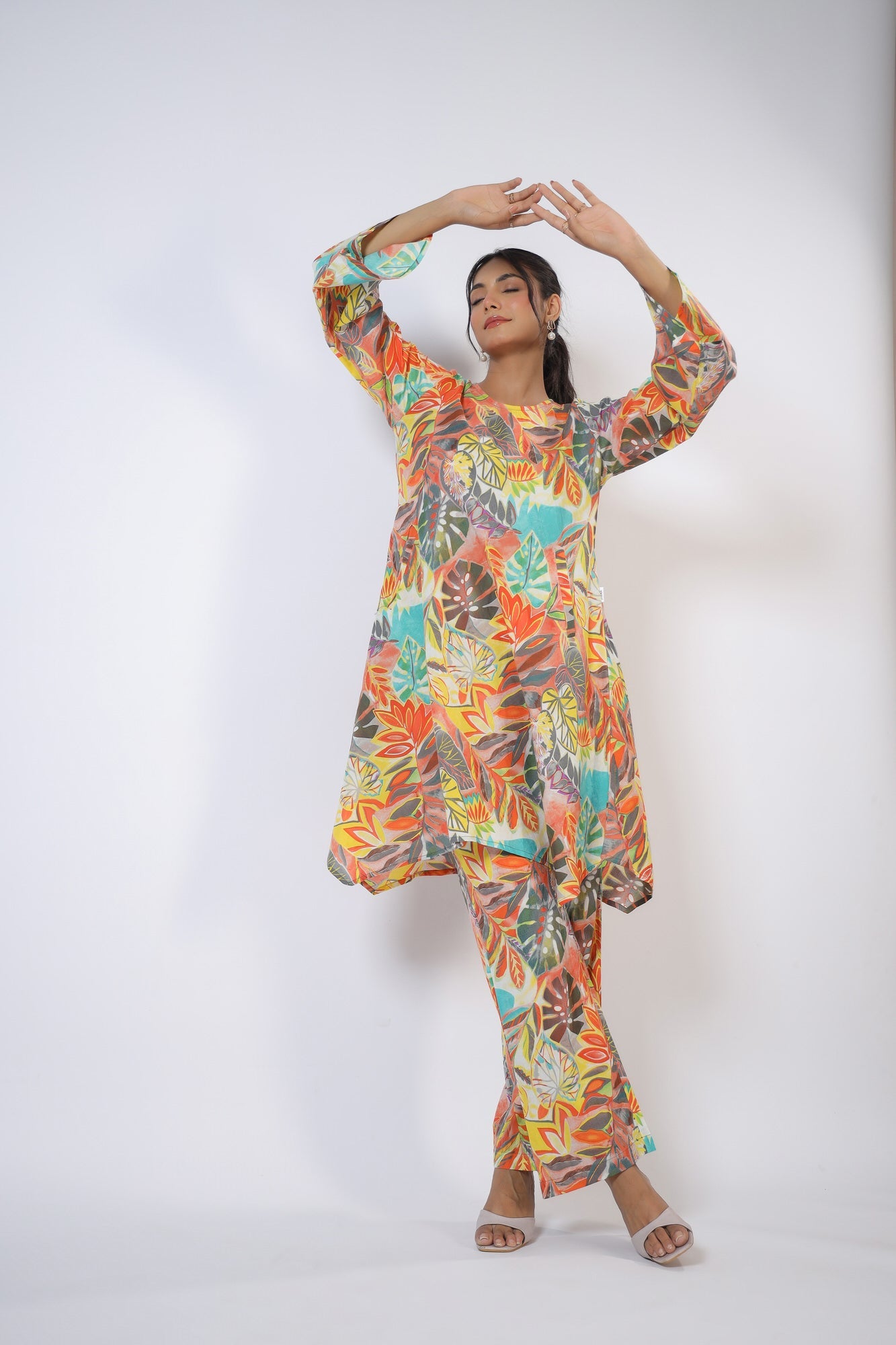 Lush Leaves Cotton Co-ord Set