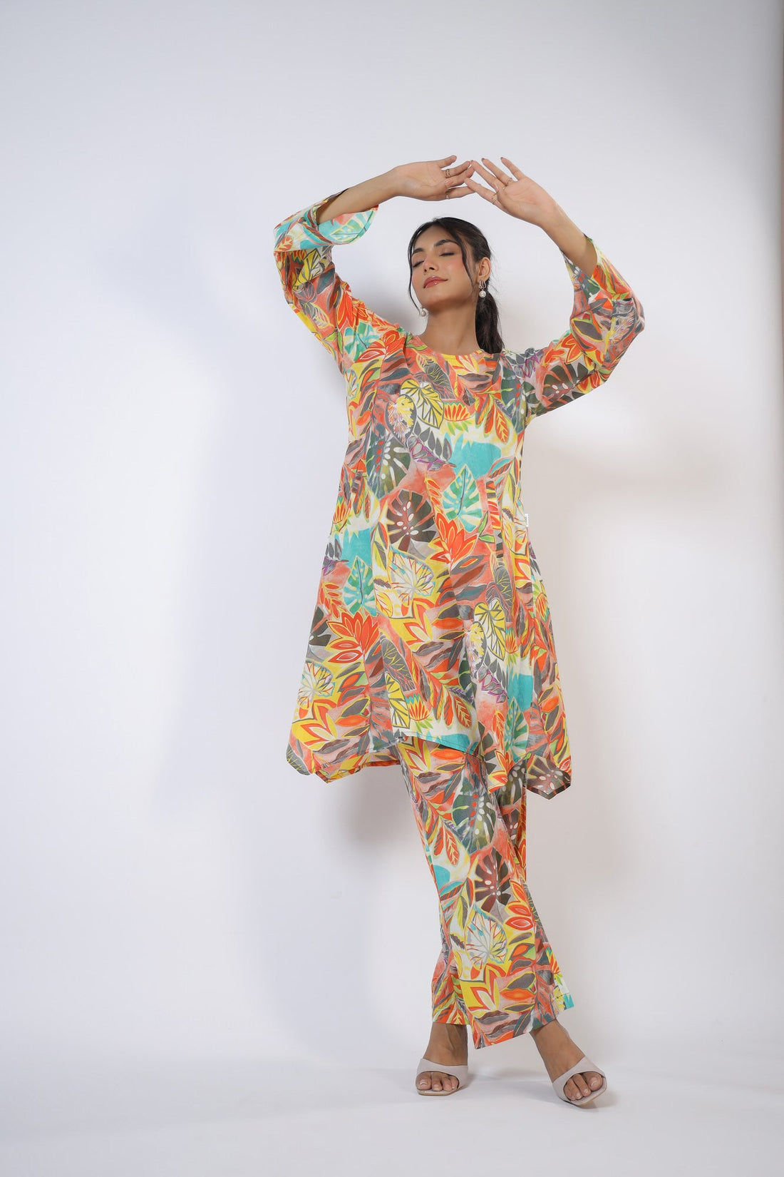 Lush Leaves Cotton Co-ord Set