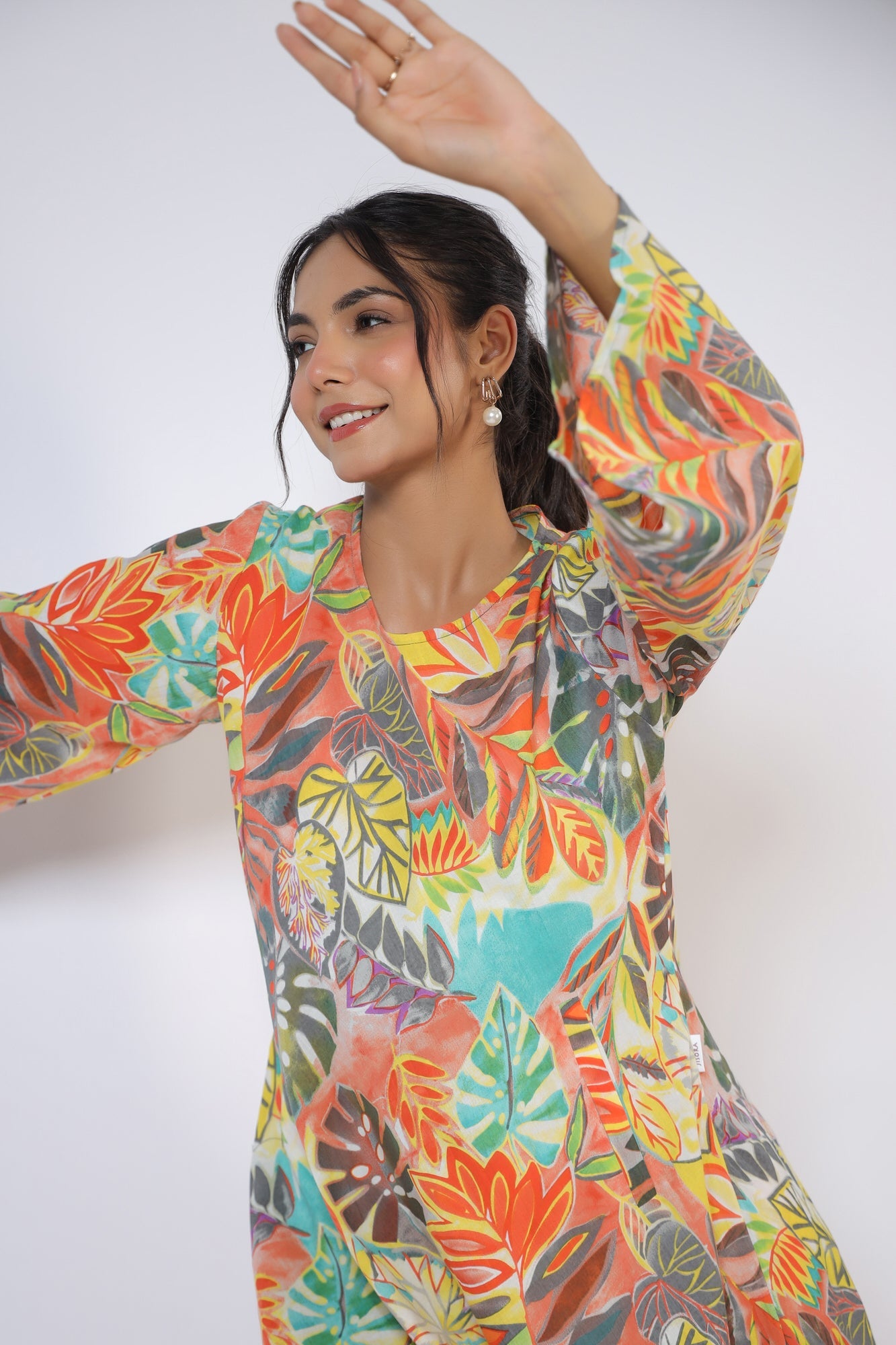 Lush Leaves Cotton Co-ord Set