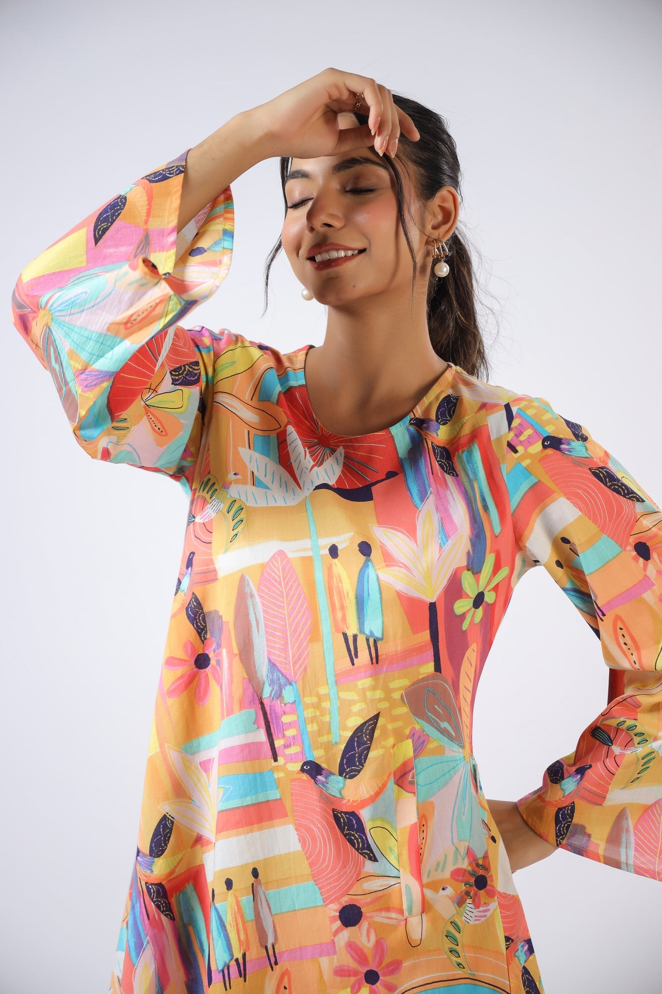 Tropical Fiesta Cotton Co-ord Set