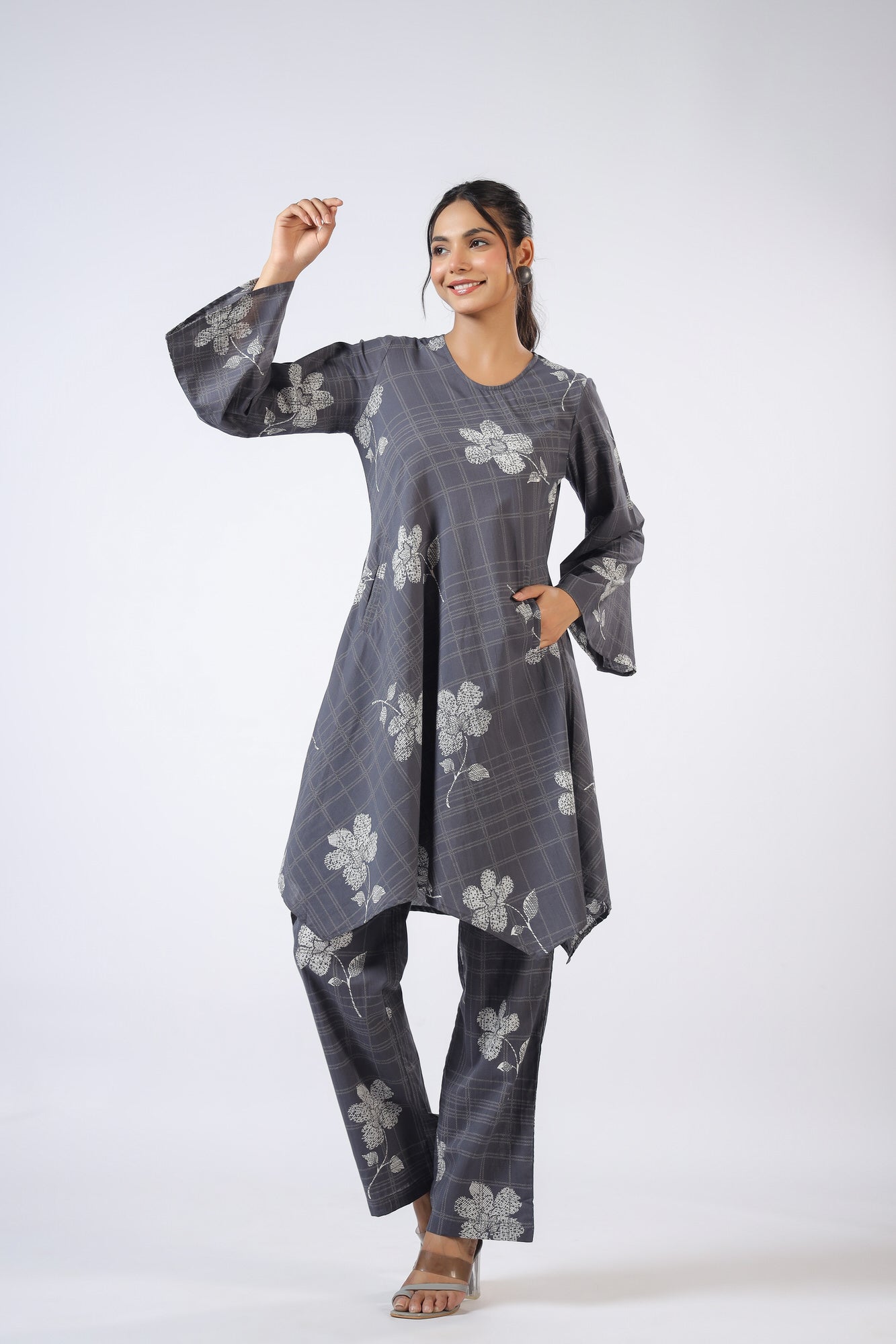 Floral Cascade Cotton Co-ord Set