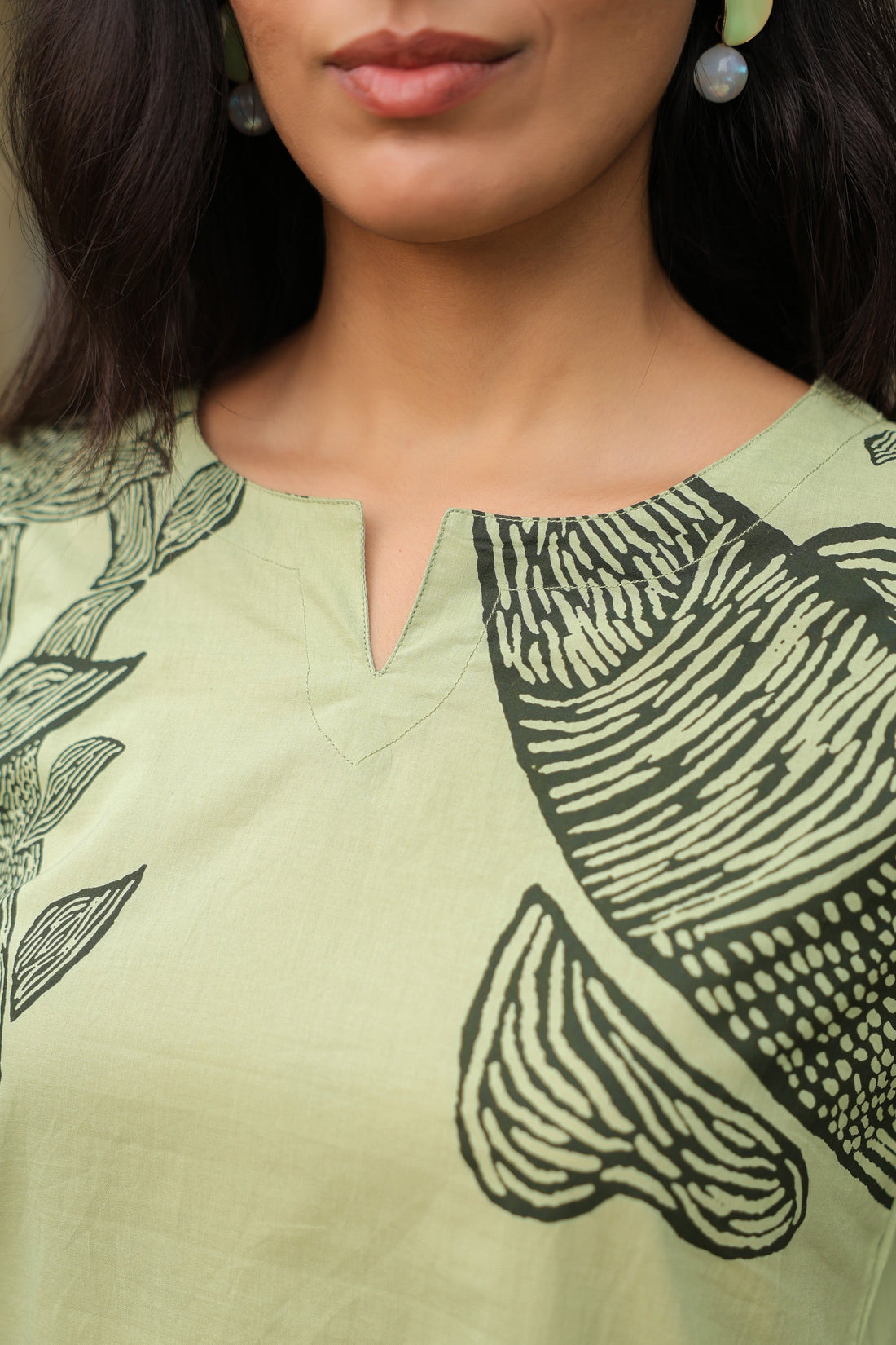 Serene Pastel Green Cotton Co-ord Set