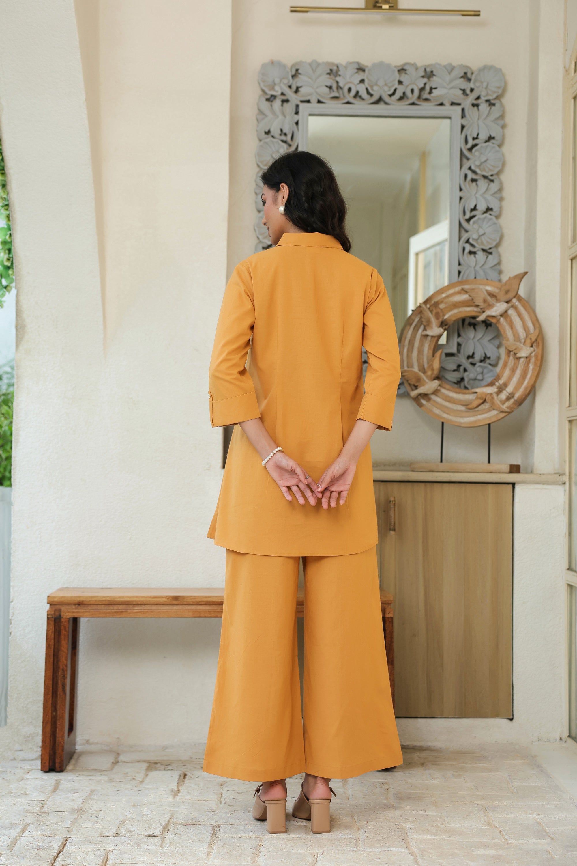 Golden Dusk Cotton Co-ord Set