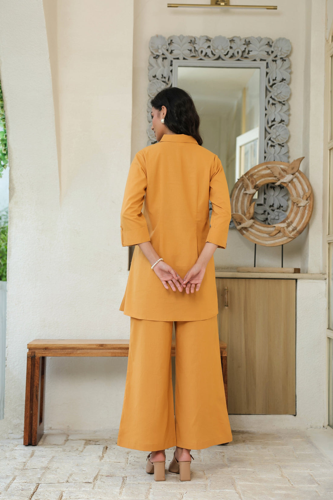 Golden Dusk Cotton Co-ord Set