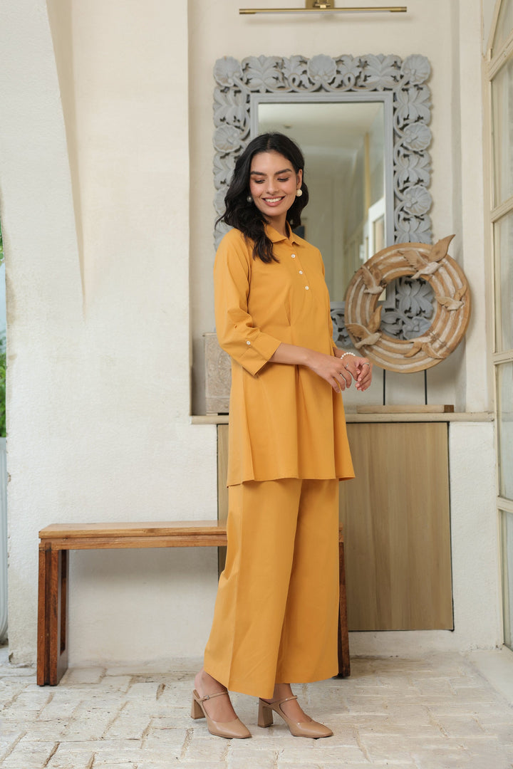 Golden Dusk Cotton Co-ord Set