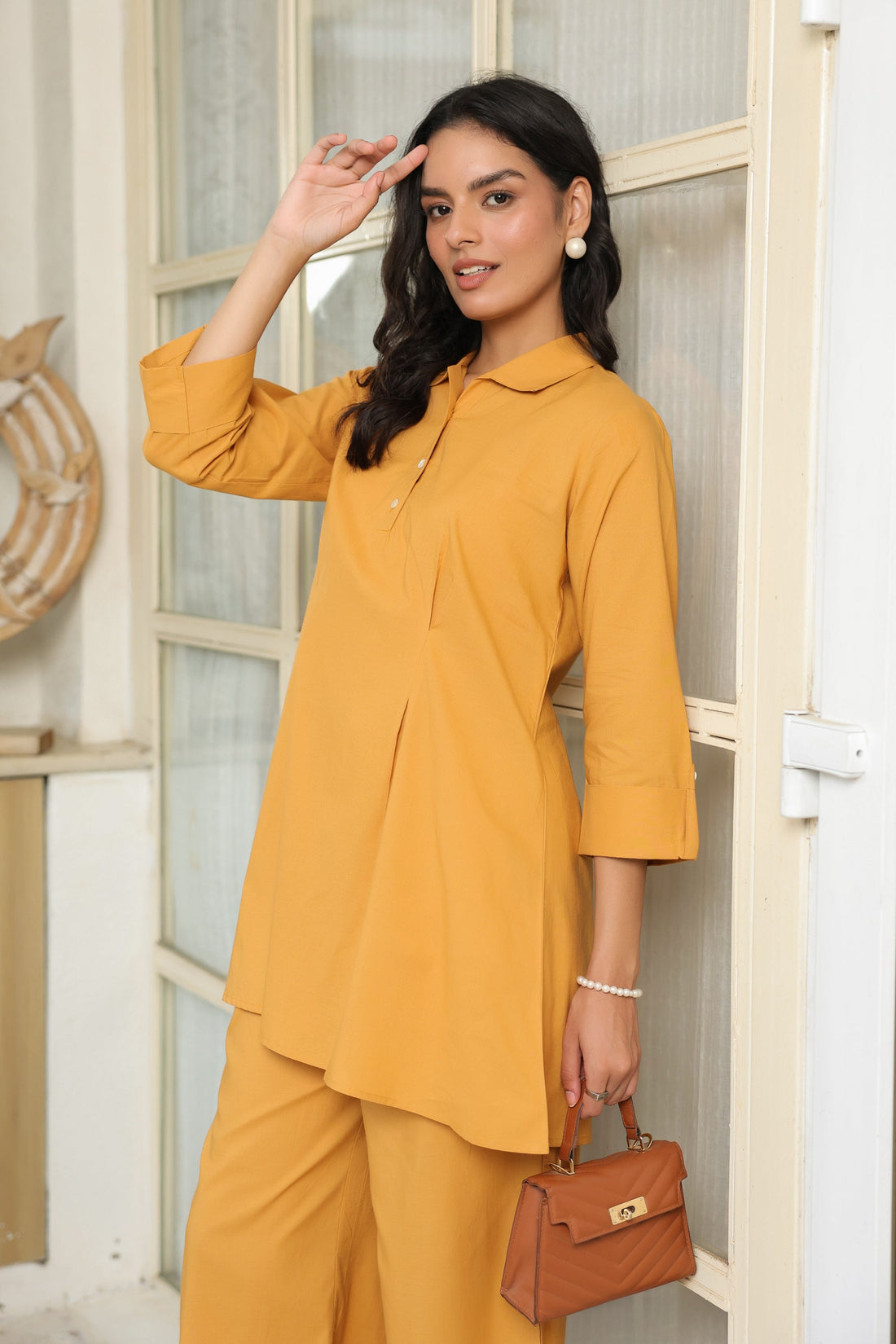 Golden Dusk Cotton Co-ord Set