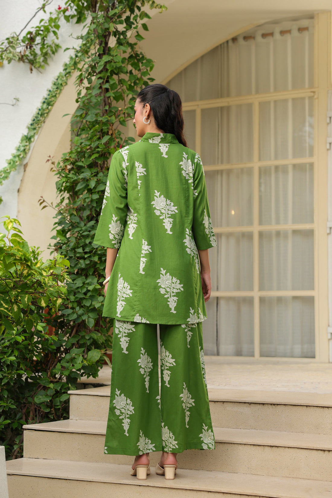 Meadow Green Floral Breeze Cotton Co-ord Set