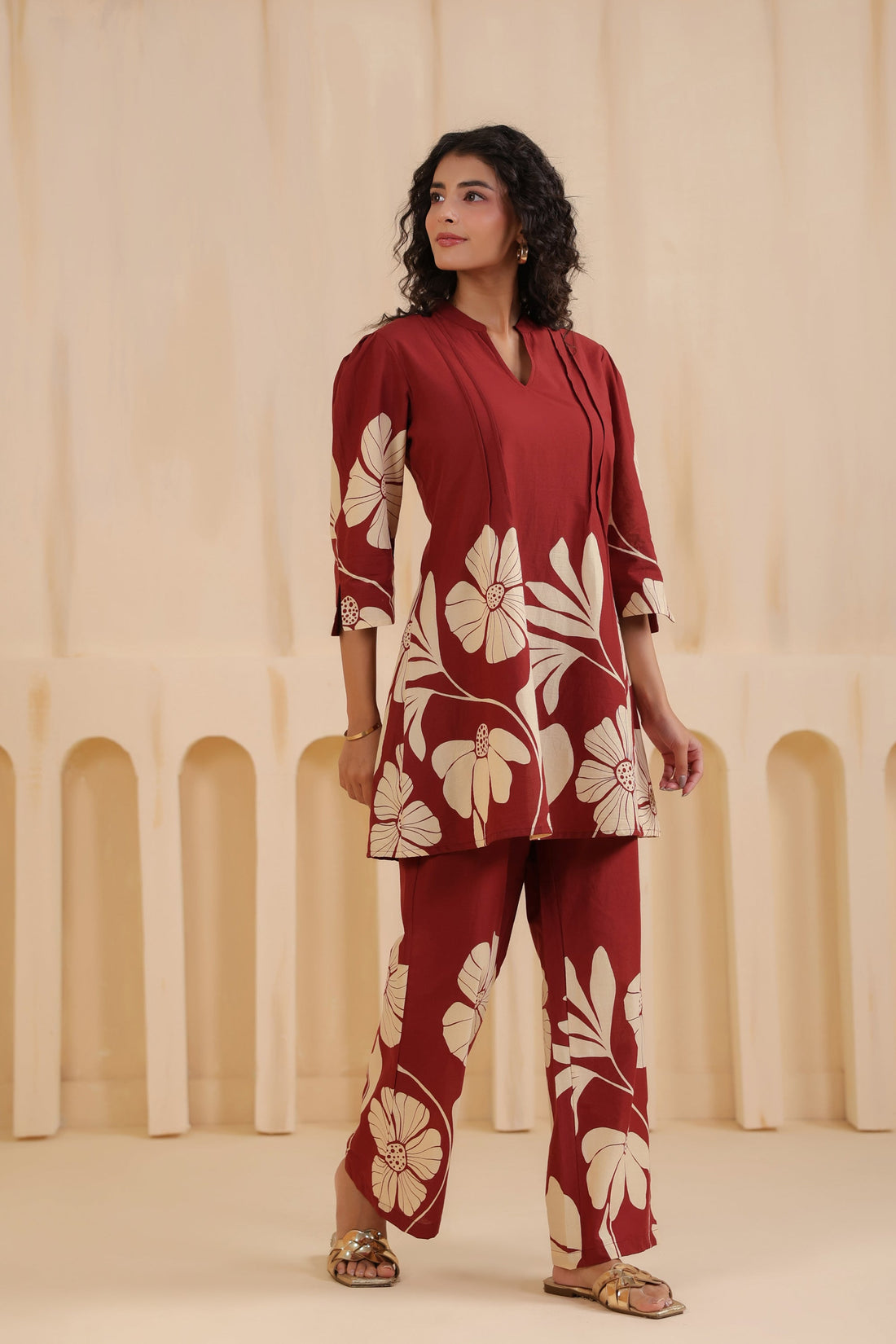 Bloom Floral Printed Cotton Co-ord Set