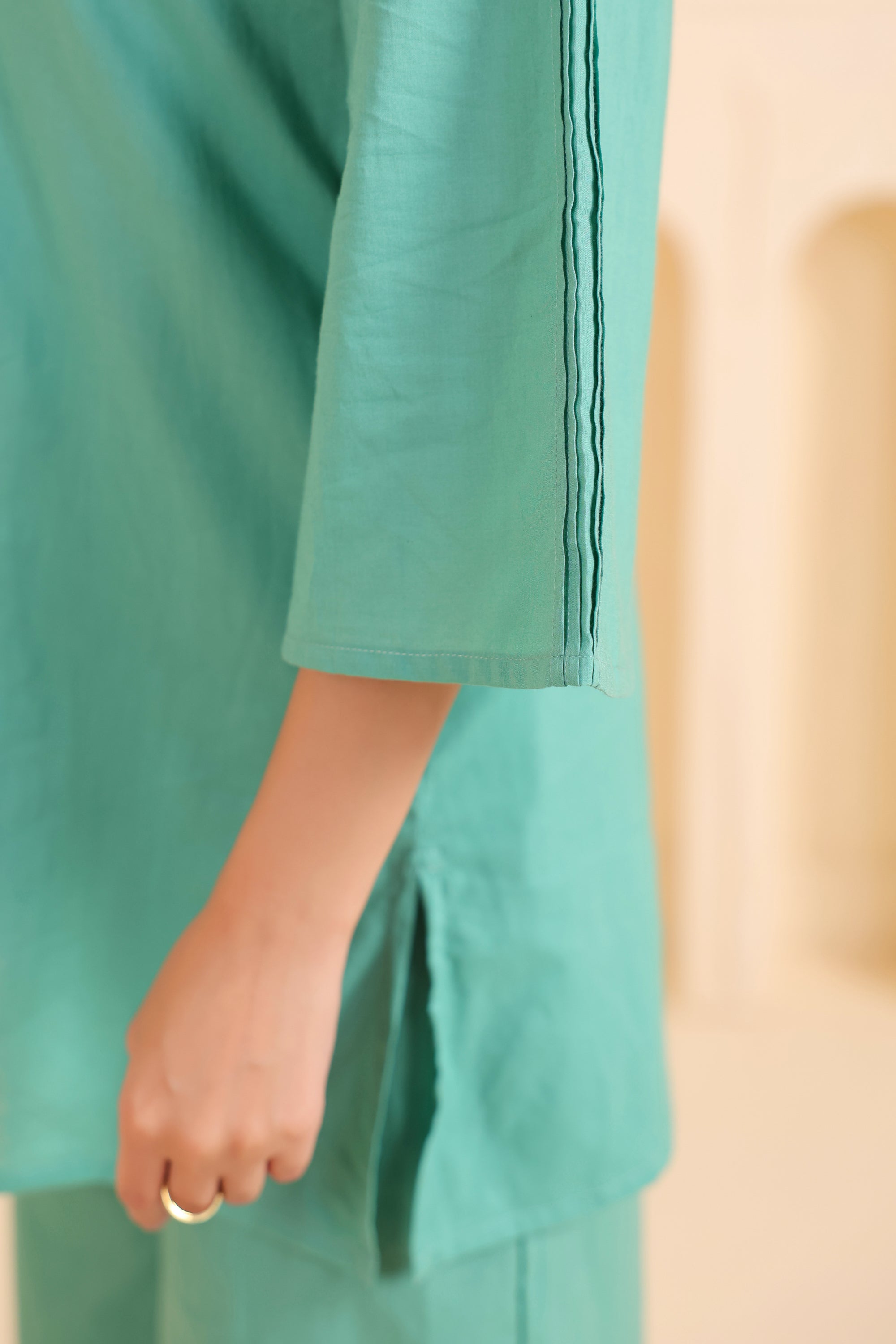 Seafoam Ease Cotton Co-ord Set