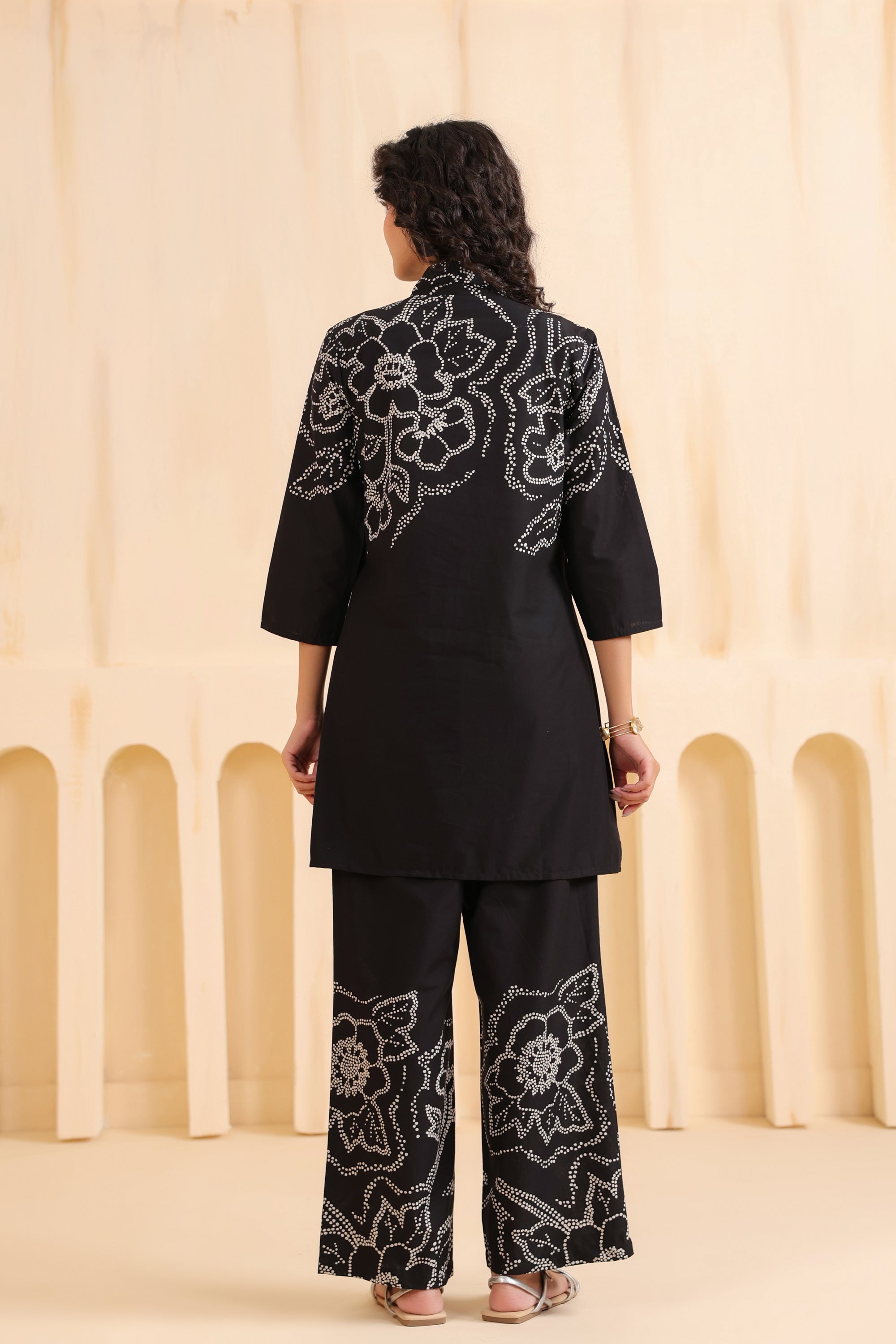 Noir Cotton Floral Printed Co-ord Set