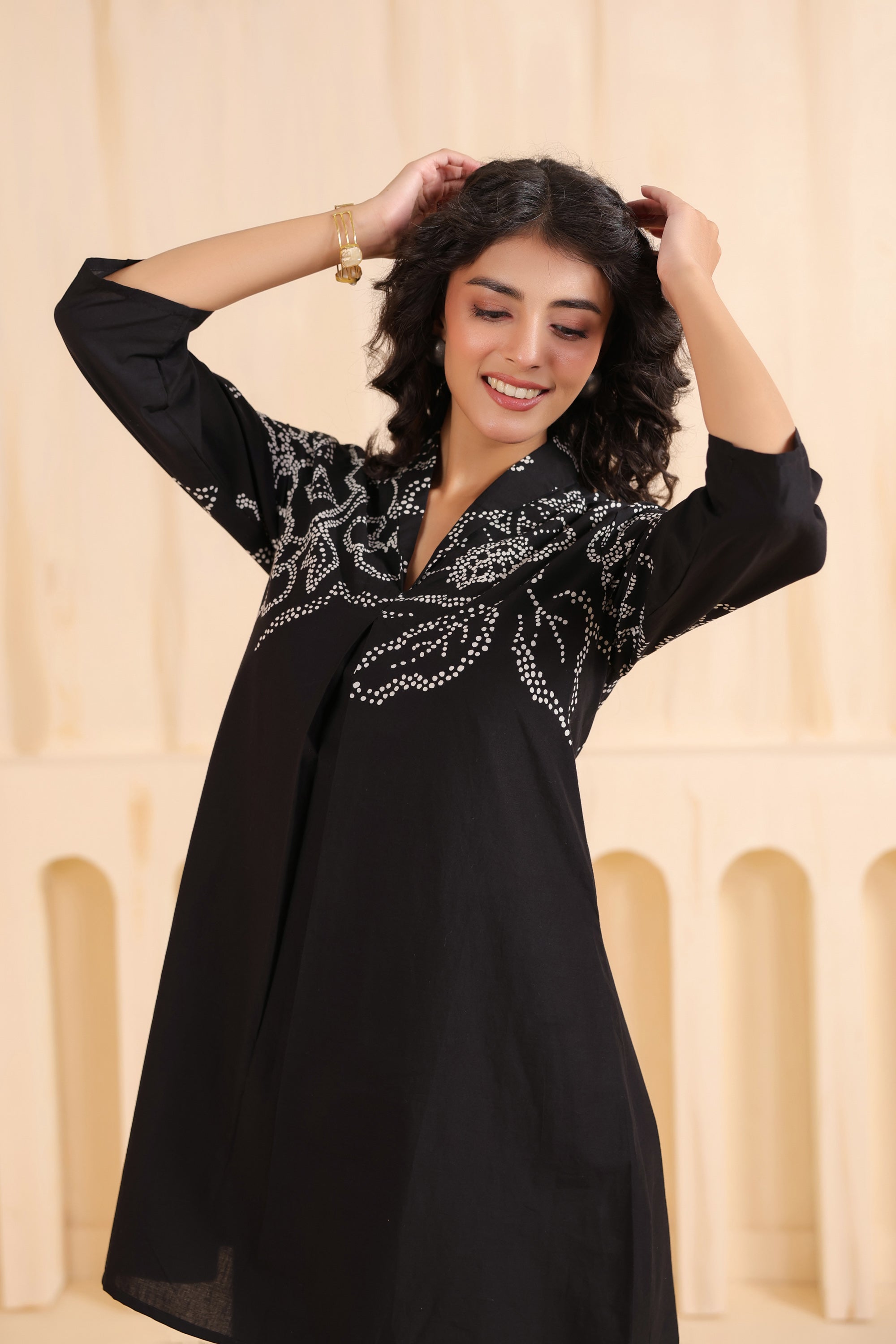 Noir Cotton Floral Printed Co-ord Set