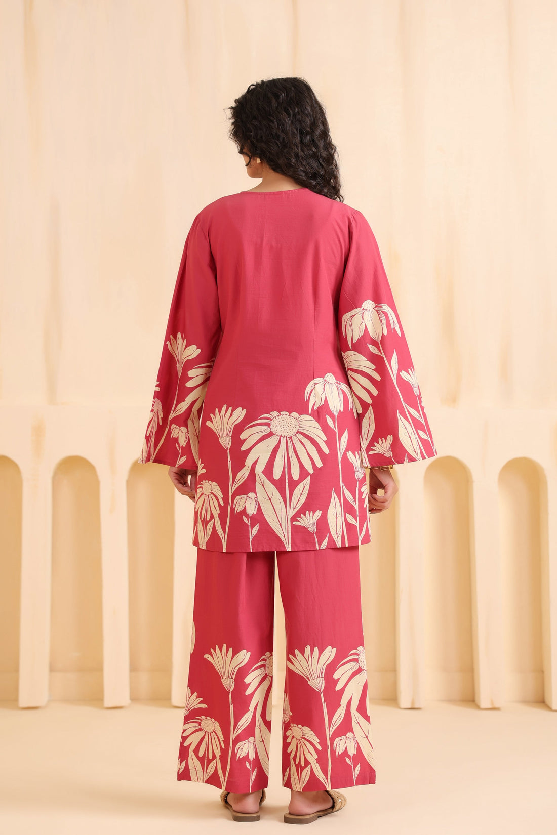 Crimson Royale Printed Cotton Co-ord Set