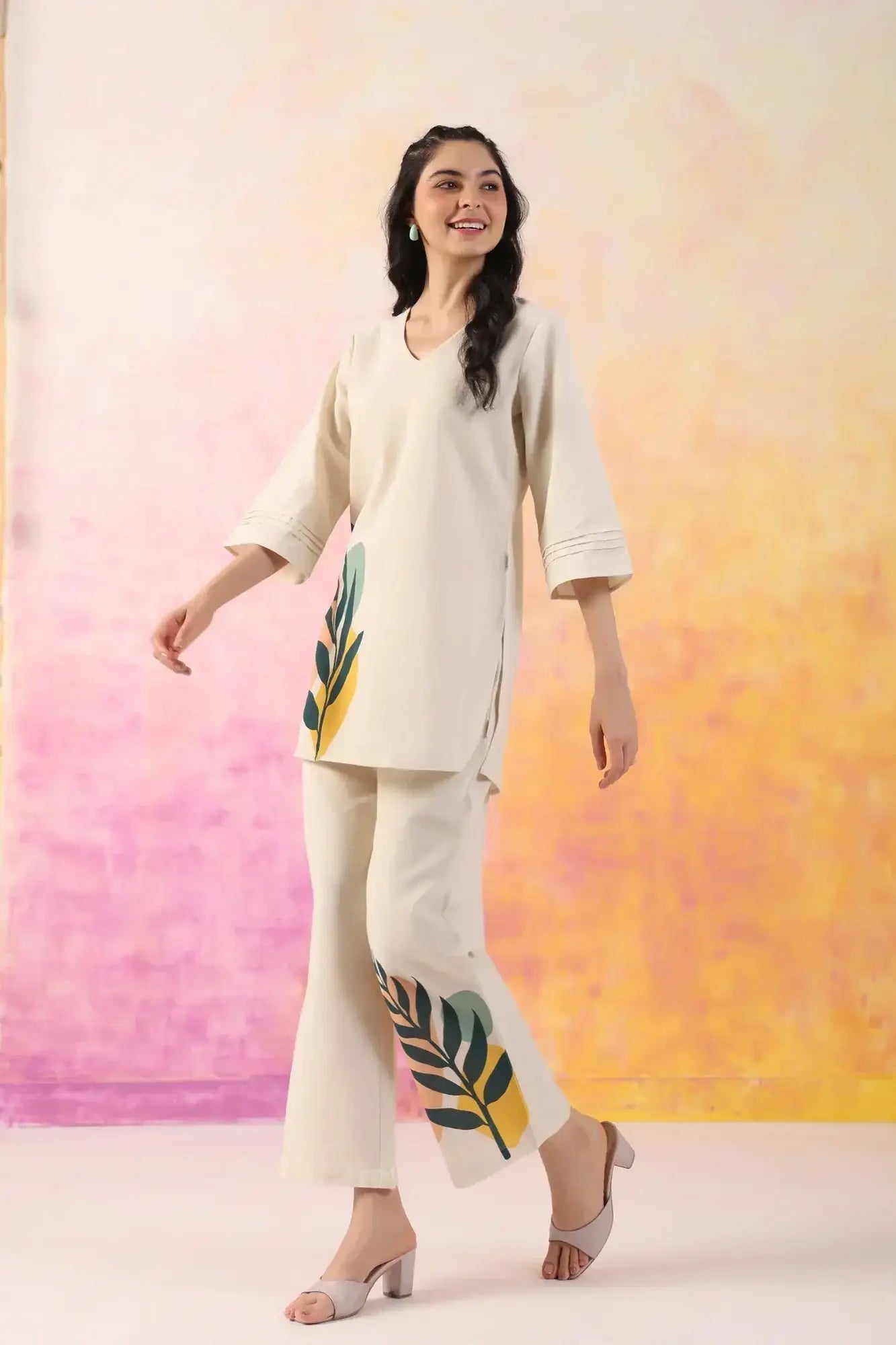 Boho Bloom Cotton Flex Co-ord Set