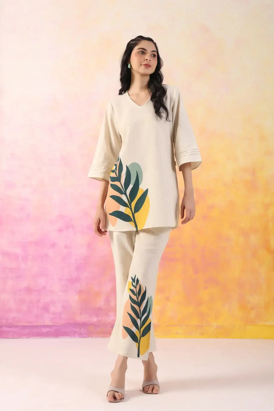 Boho Bloom Cotton Flex Co-ord Set