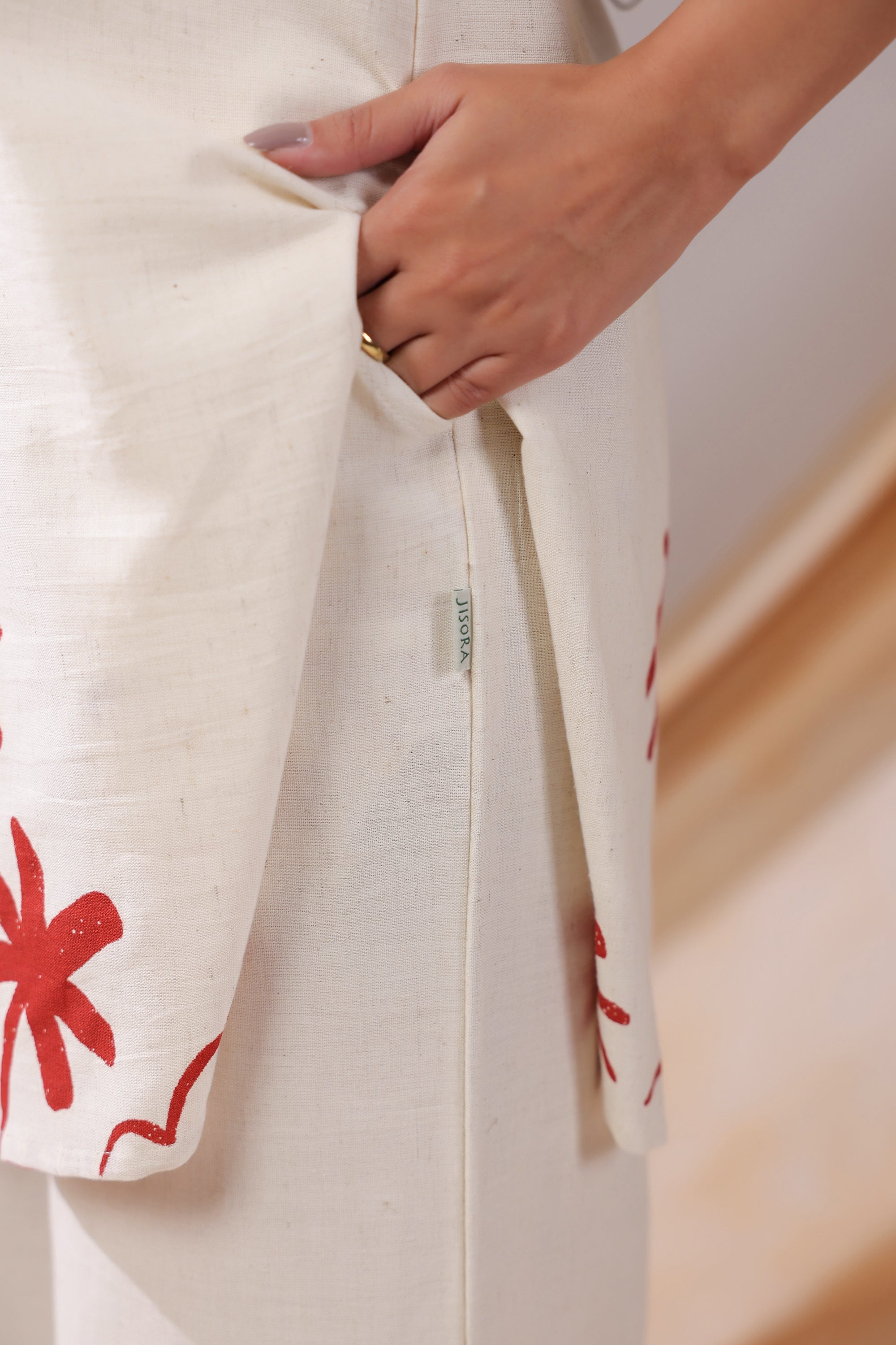 Palm Sketch Cotton Flex Co-ord Set