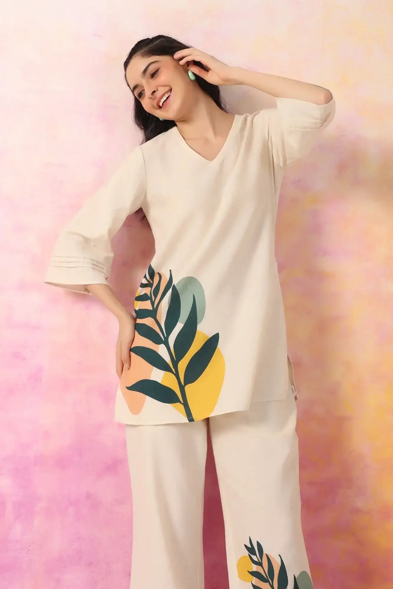 Boho Bloom Cotton Flex Co-ord Set