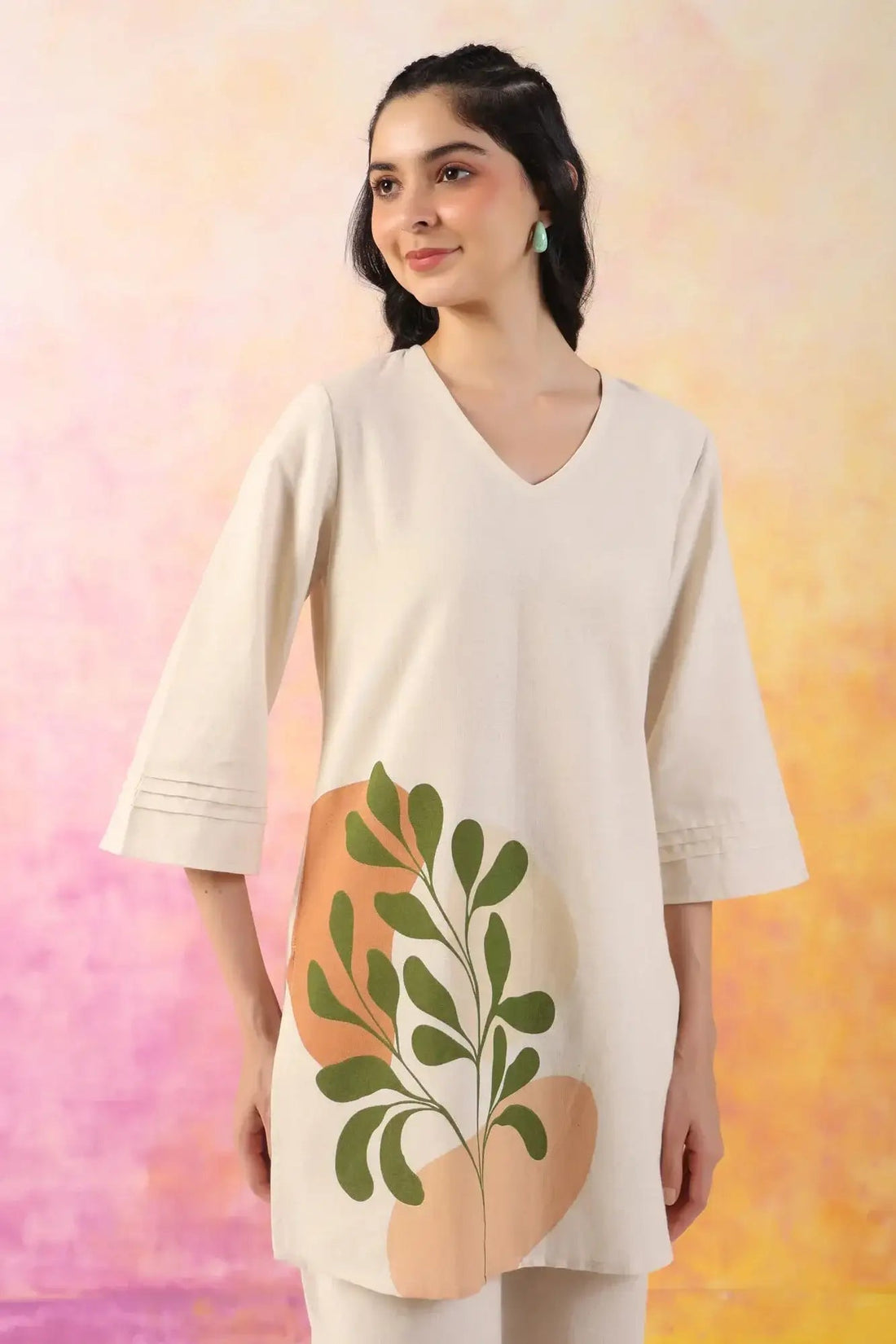 Vivid Vogue Printed Cotton Flex Co-ord Set