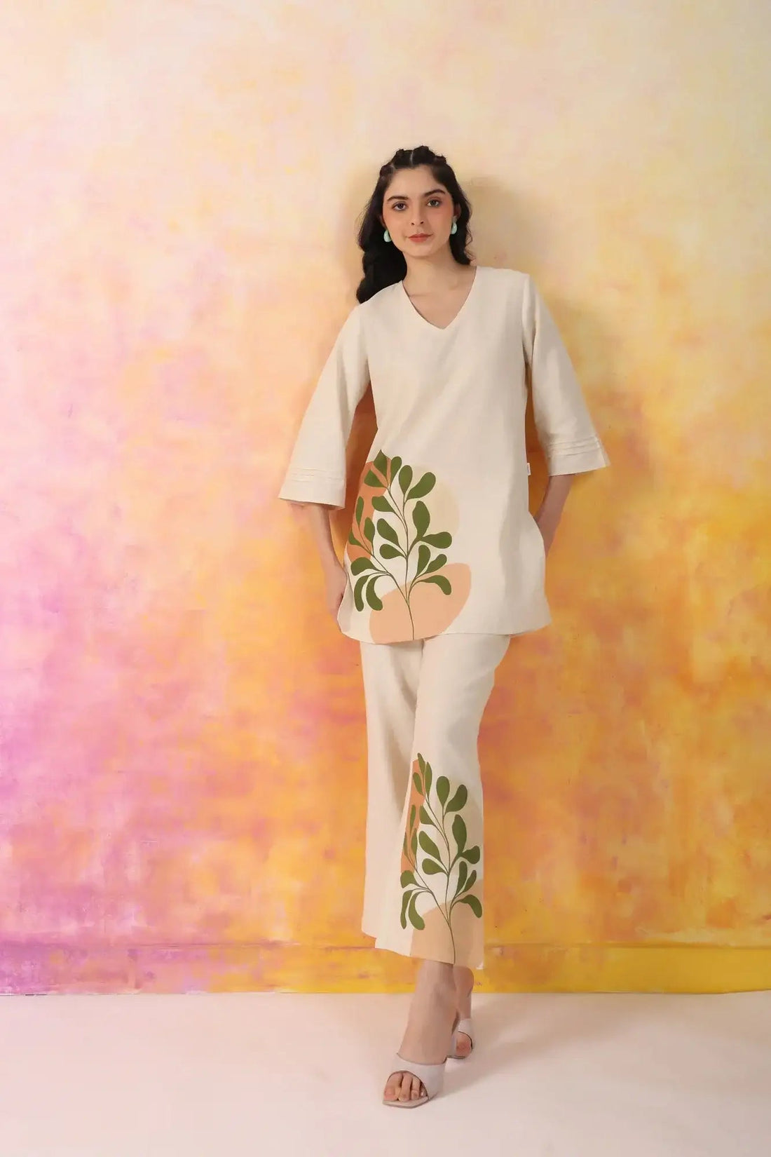 Vivid Vogue Printed Cotton Flex Co-ord Set