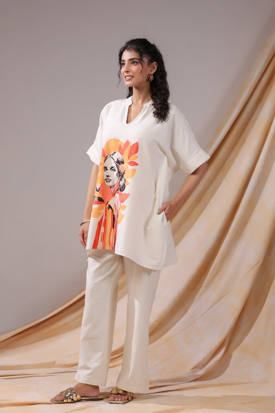 Sunset Muse Tunic Cotton Flex Co-ord set