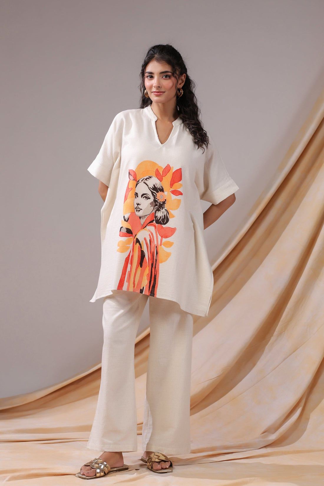 Sunset Muse Tunic Cotton Flex Co-ord set