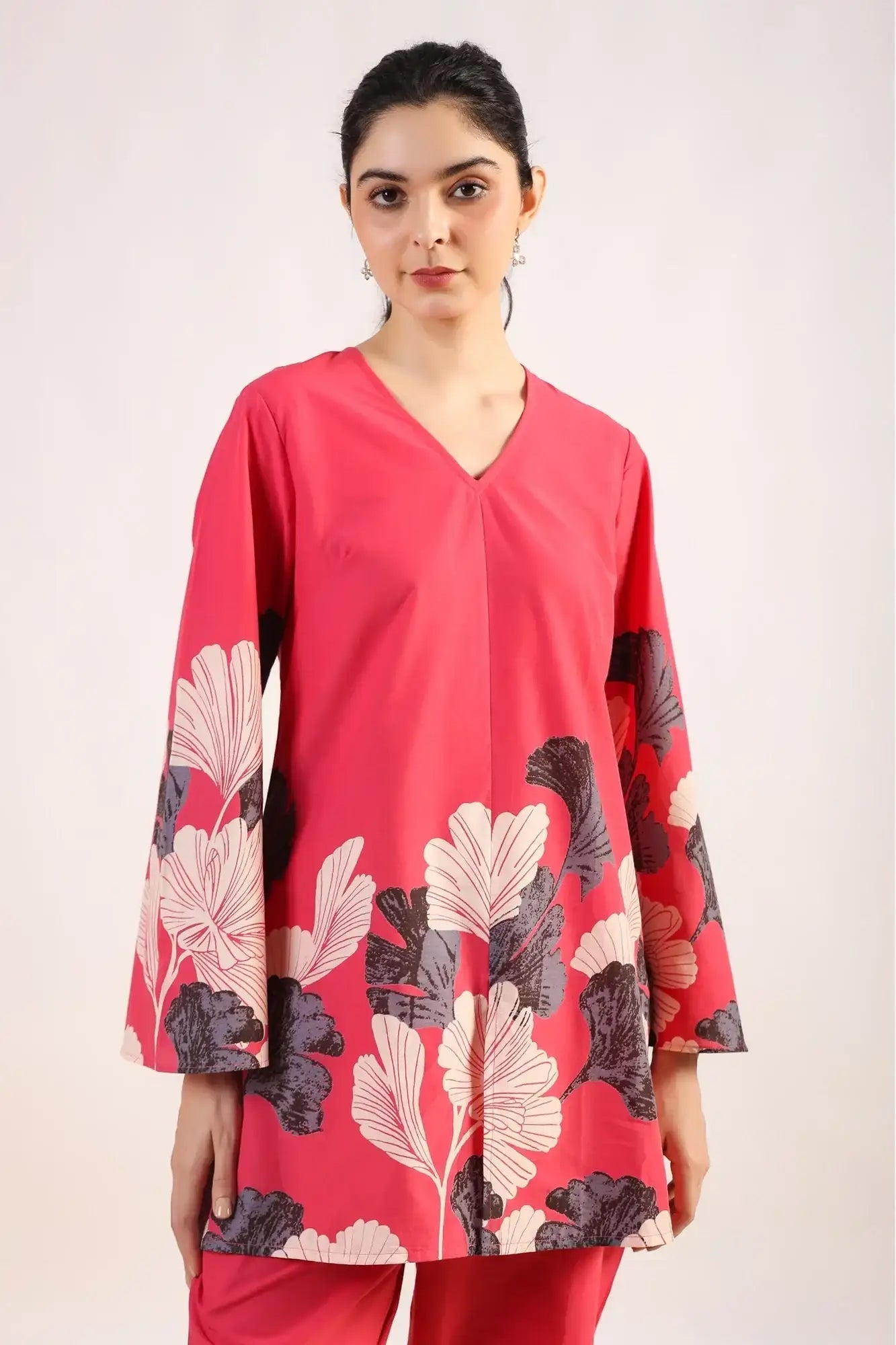 Radiant Rhythms Pink Cotton Co-ord Set