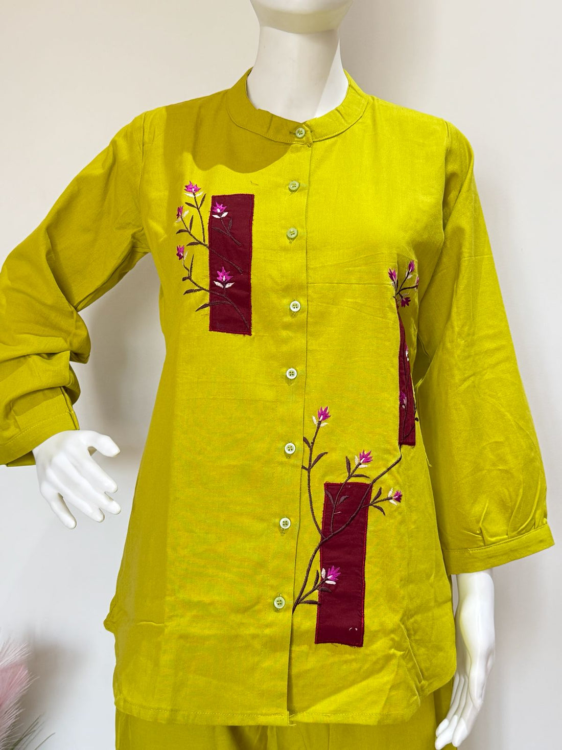 Yellow Flex Cotton Cord Set | Stylish Co-Ord Set For Casual & Daily Wear