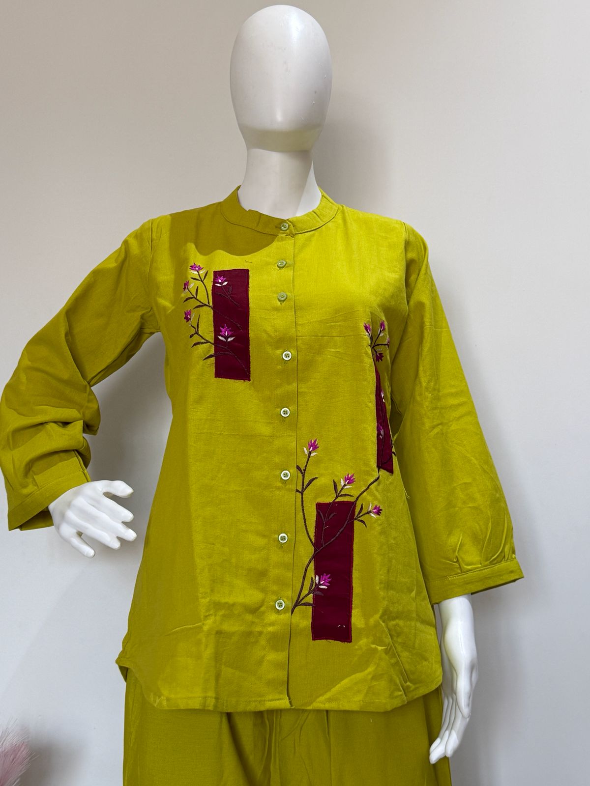 Yellow Flex Cotton Cord Set | Stylish Co-Ord Set For Casual & Daily Wear