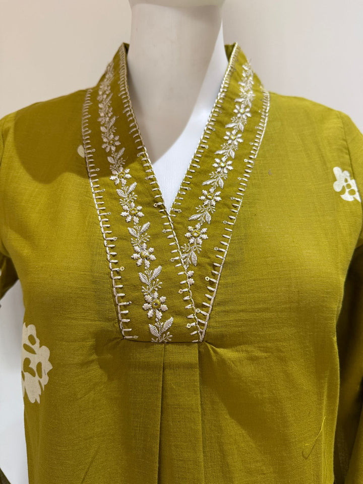 Premium Cotton Floral Print Suit Set with Dupatta
