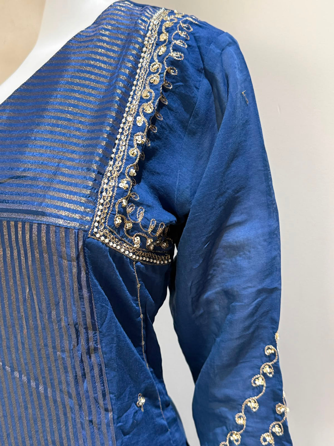 Pure Mul Chanderi A-Line Kurta Pant Set with Dupatta | Festive Ethnic Wear | Rangritii