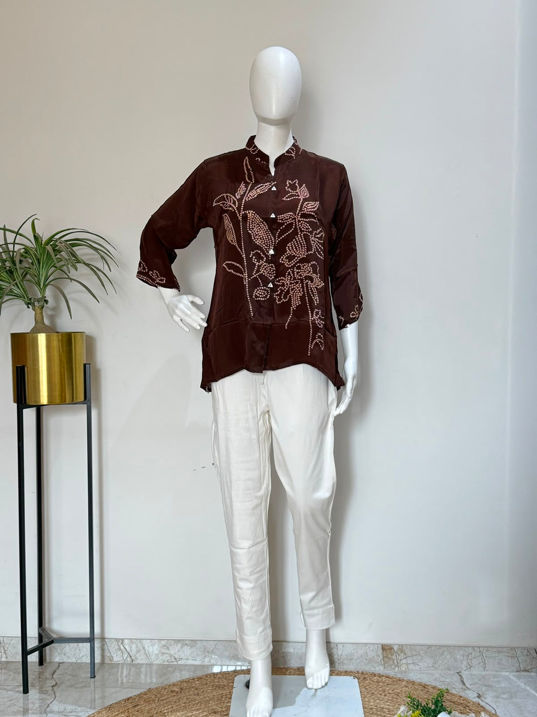 Pure Crepe Printed Shirt | Premium Casual & Office Wear