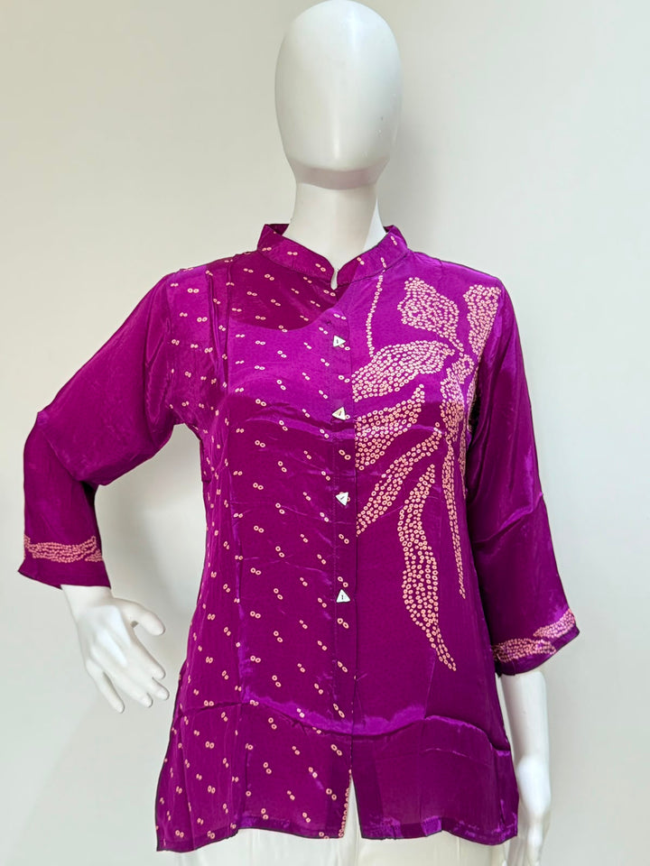Pure Crepe Printed Shirt | Casual & Office Wear | Rangritii