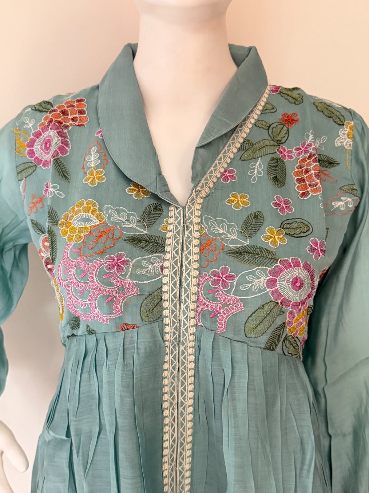Chanderi Silk Embroidered Co-ord Set with Lining | Ethnic Wear
