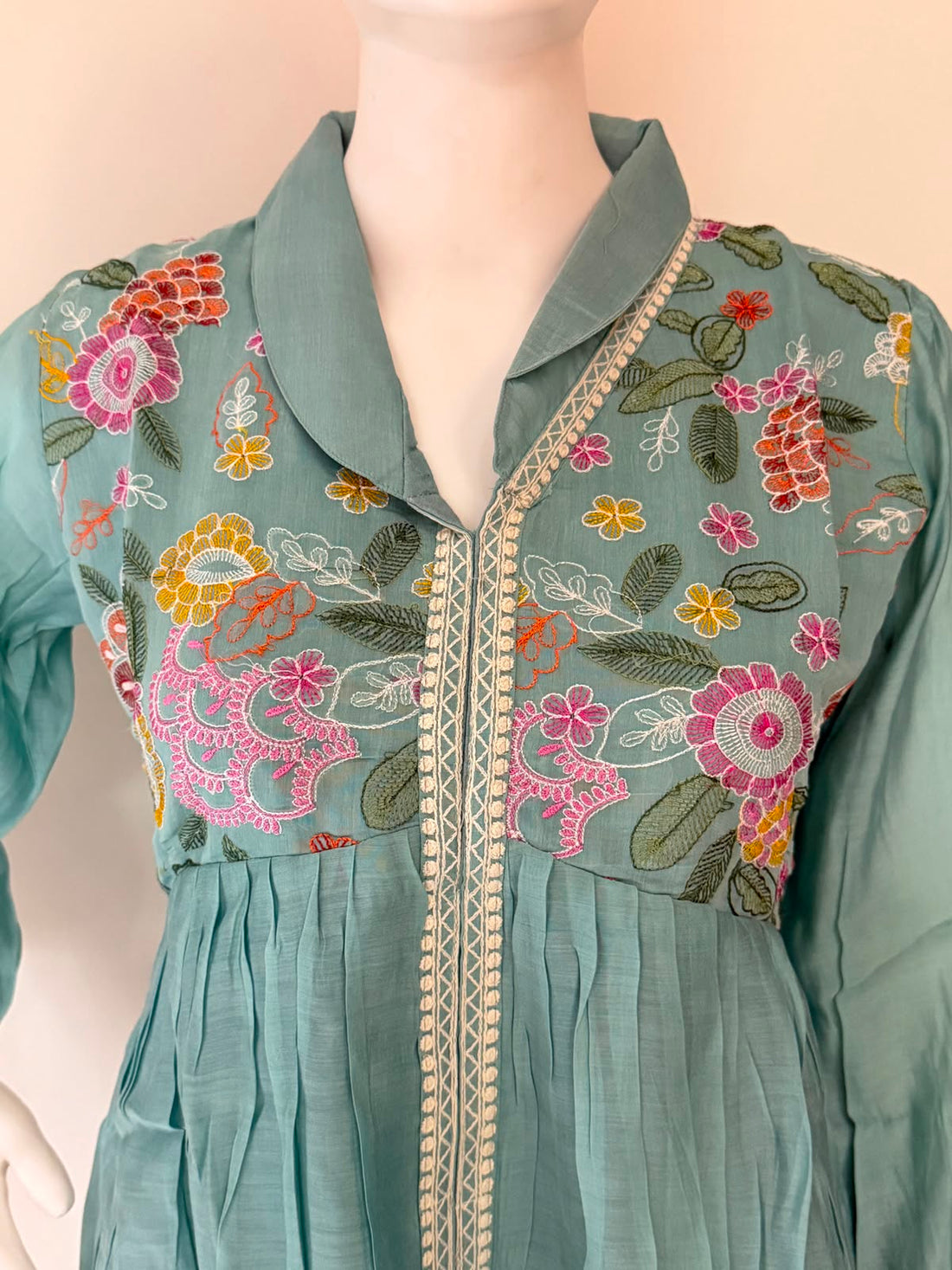 Chanderi Silk Embroidered Co-ord Set with Lining | Ethnic Wear