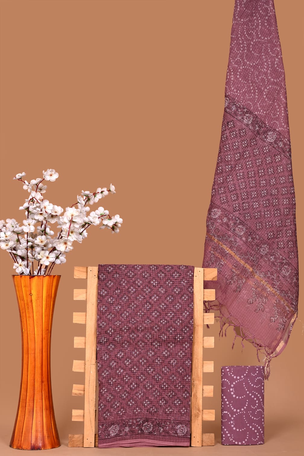 Rangritii Hand Block Printed Kota Cotton Dress Material Set – Multi Colour Collection