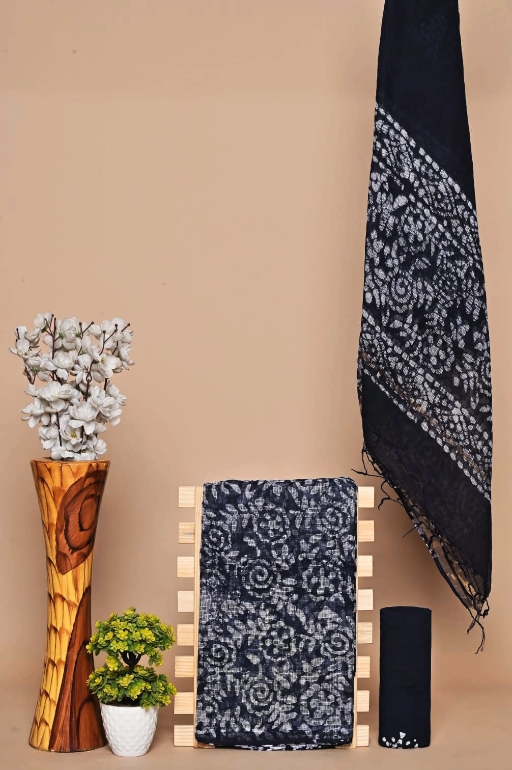 Rangritii Hand Block Printed Kota Cotton Dress Material Set – Multi Colour Collection