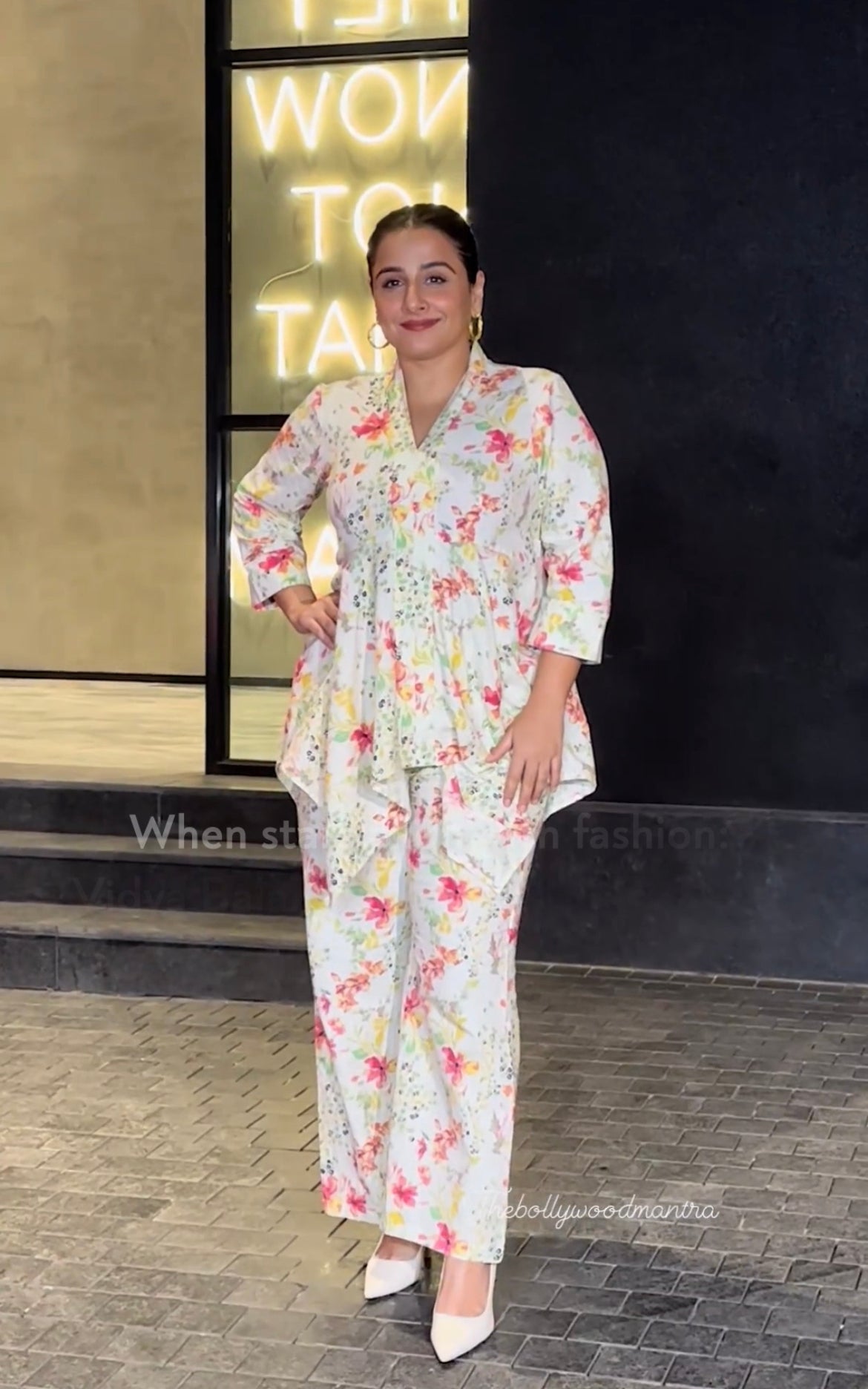 Calm Petal Haven Cotton flex Co-ord Set