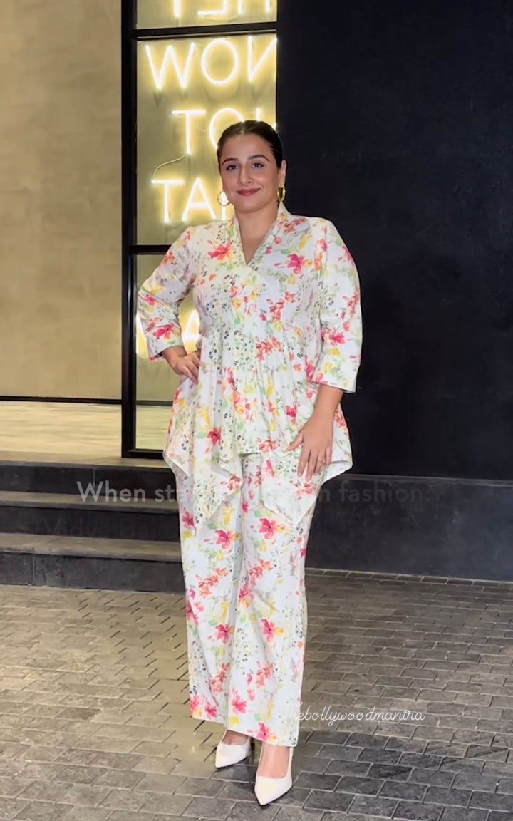 Calm Petal Haven Cotton flex Co-ord Set