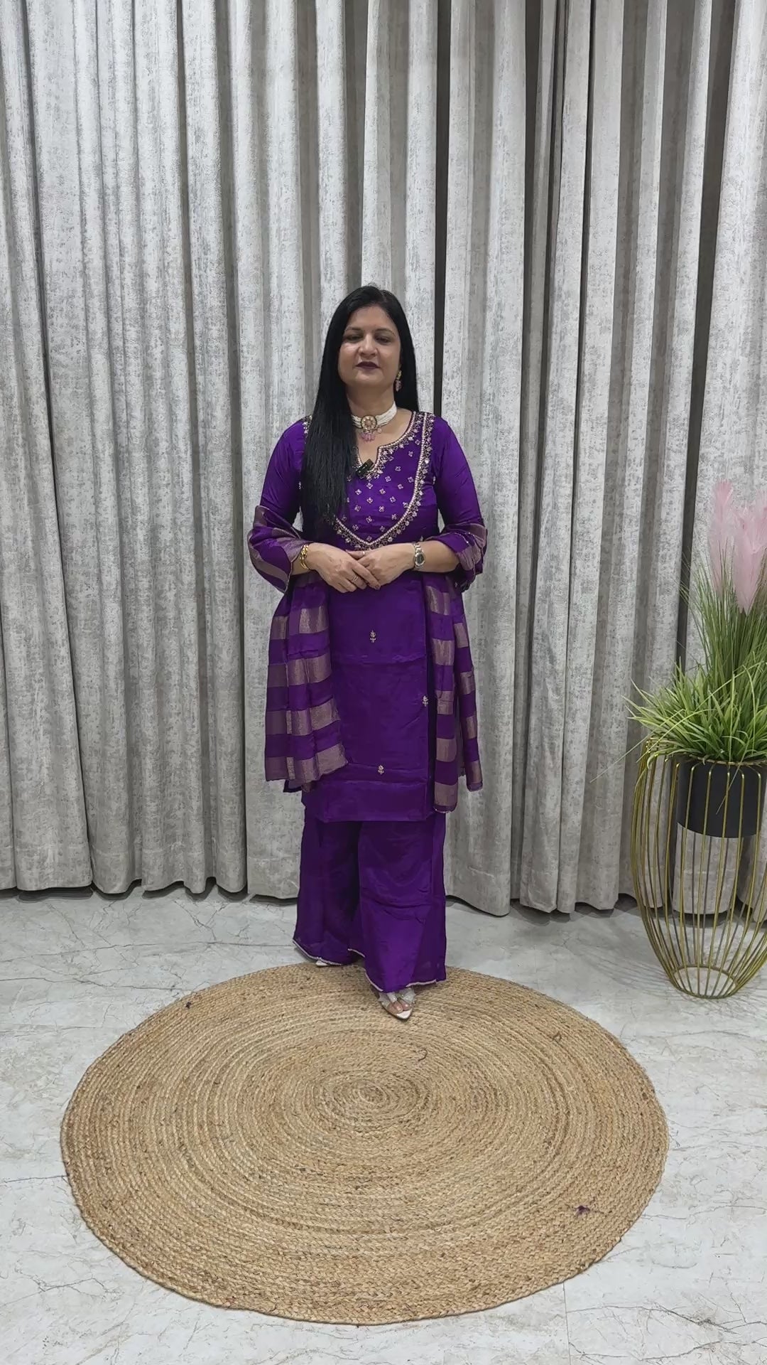 Pure Crepe Sharara Set with Organza Dupatta | Santoon Lining | Party & Festive Wear