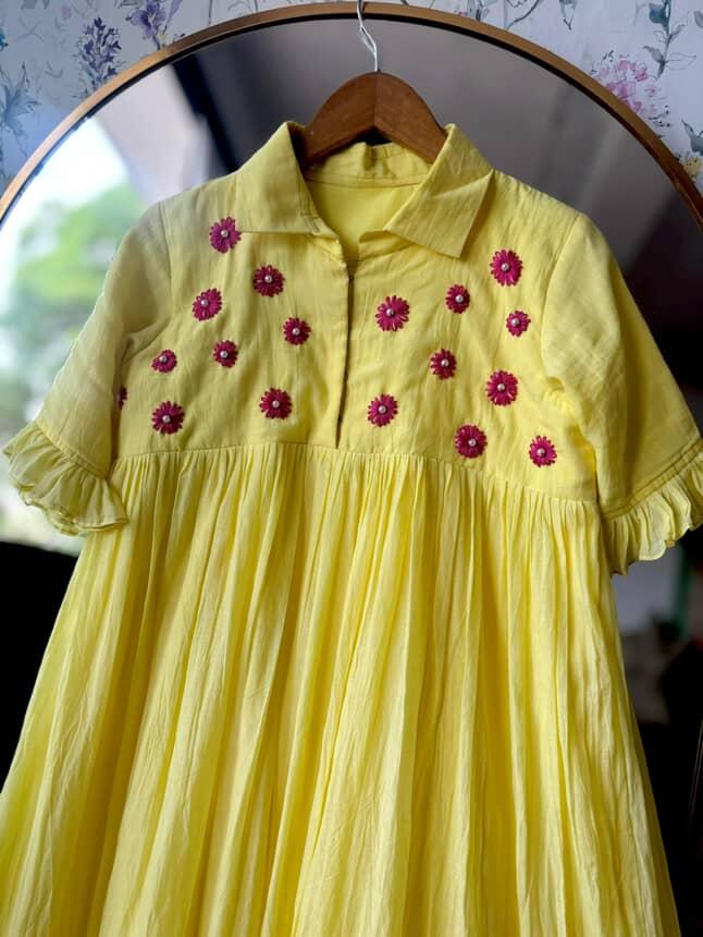 Mul Cotton  Pure Embroidery Crafted pure viscose Cafe Gowns