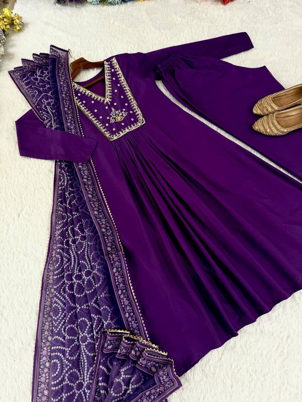 Mul viscos Chanderi kurti set for all party’s