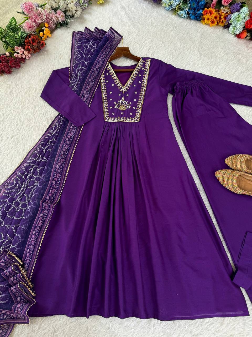 Mul viscos Chanderi kurti set for all party’s